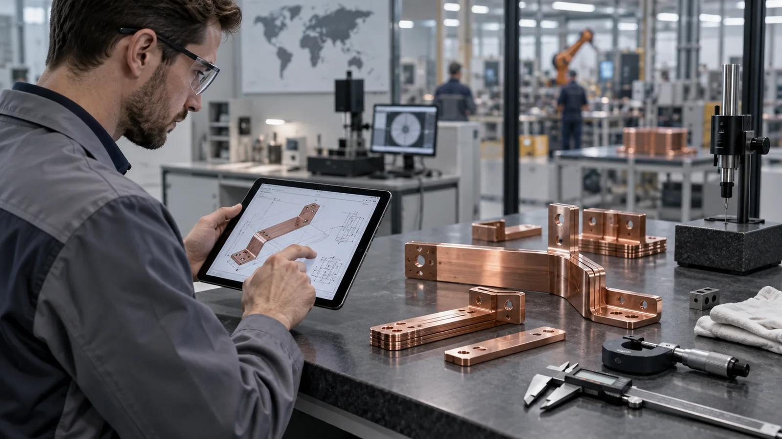 Technical review of custom copper busbar components